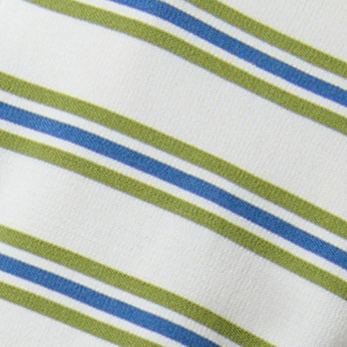 ELVIRA POLO TOP - GREEN STRIPE