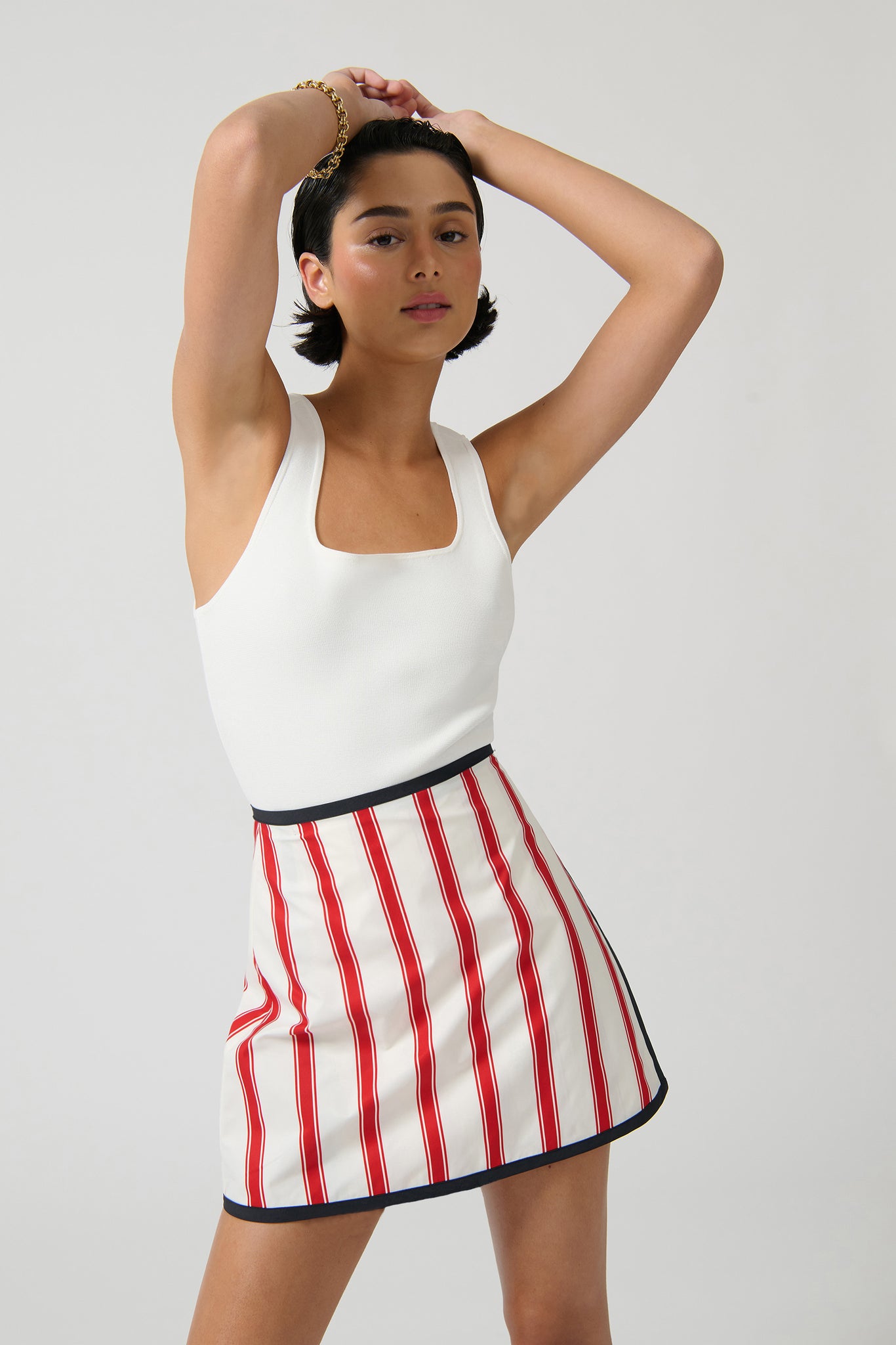 CONCHITA SKIRT - RED STRIPE