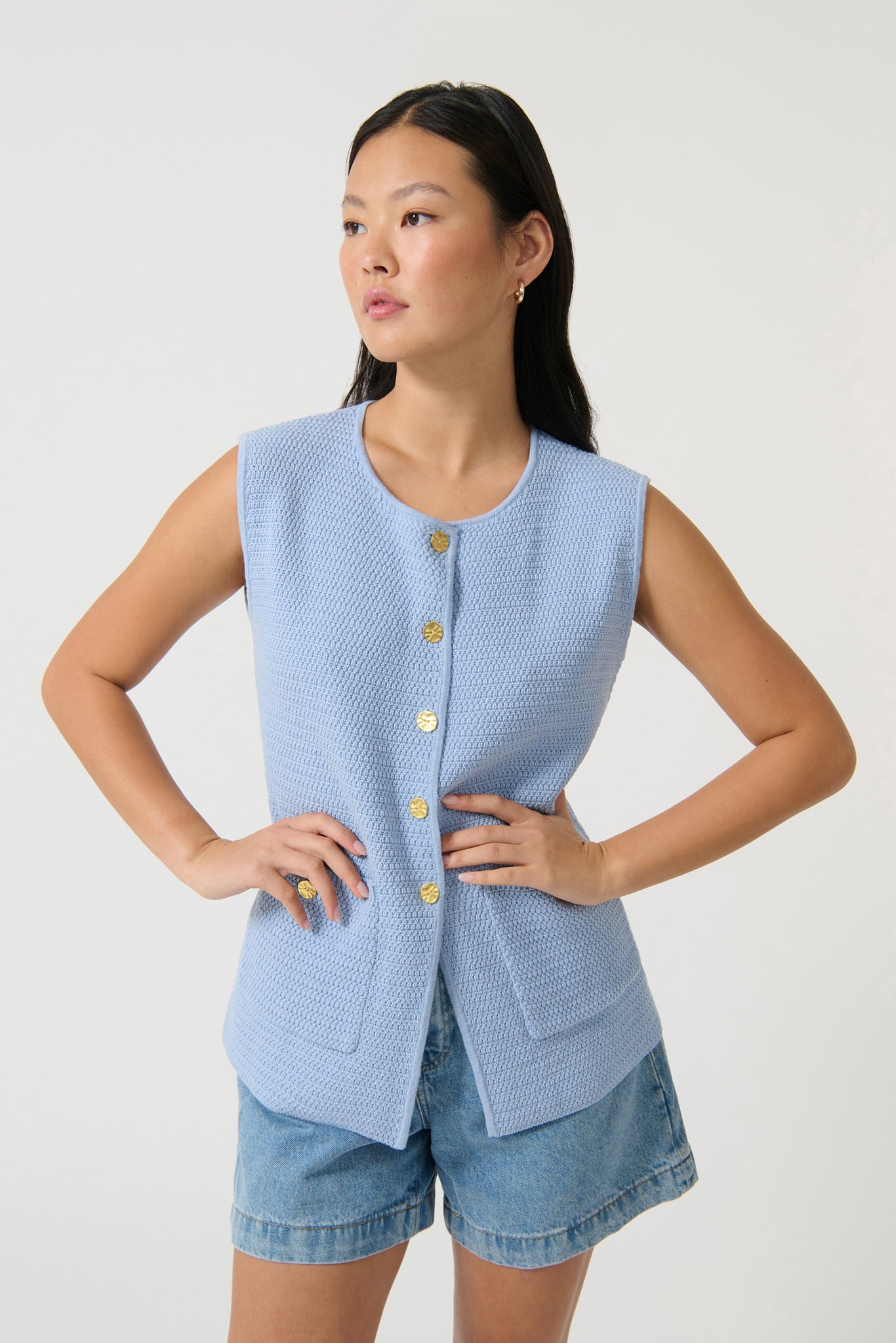 HELENA GILET - BLUE